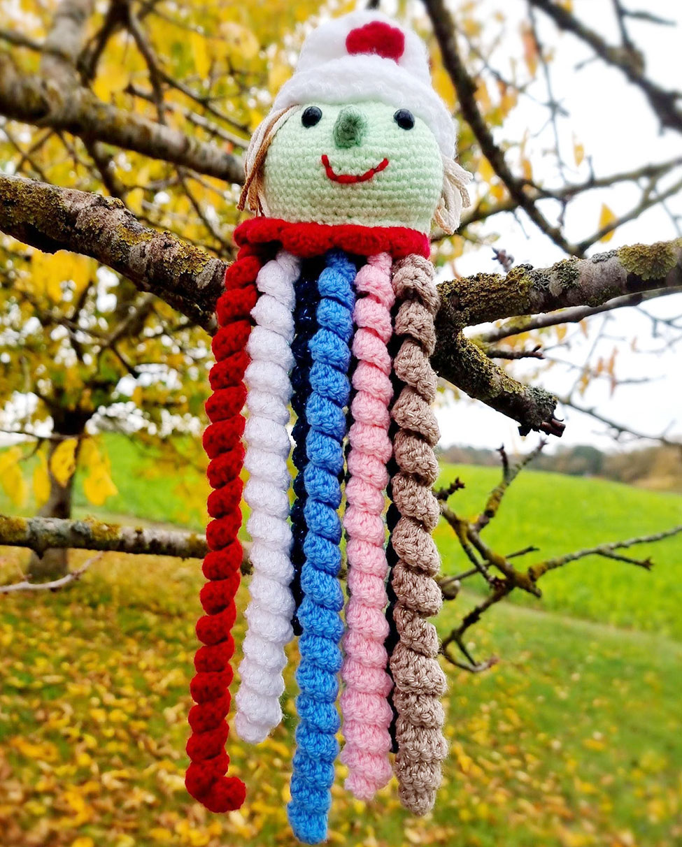 Gehäkelte Krake (Hugo)
